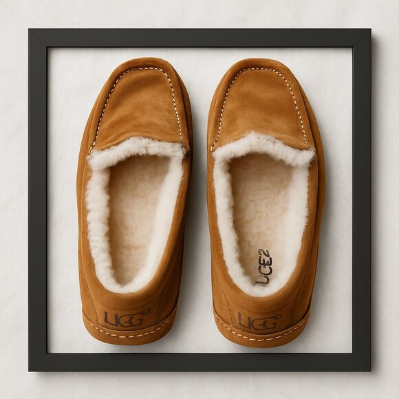 Ugg Ascot Slipper lined with white fleet Mens size 11 - Picture 1 of 9